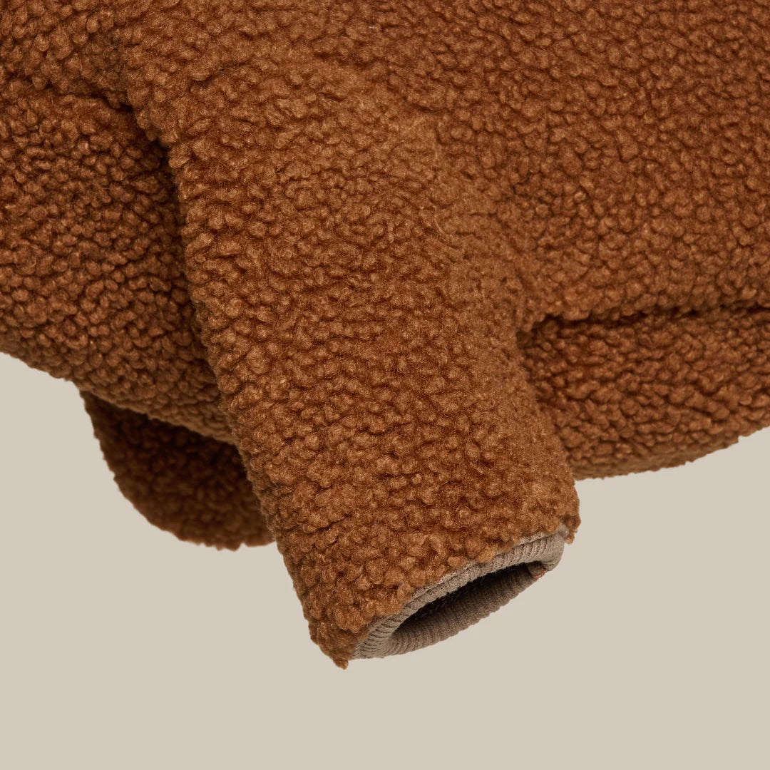 DREW'S DOGWEAR - MILO // Maglione per cani in morbido tessuto teddy – Marrone
