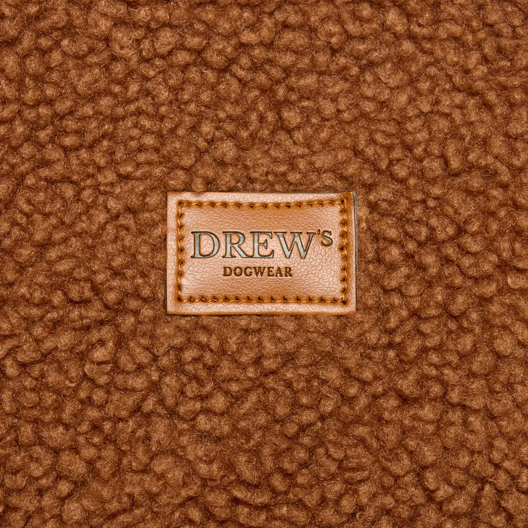 DREW'S DOGWEAR - MILO // Hundepullover aus weichem Teddymaterial – Braun - OSSO BLU
