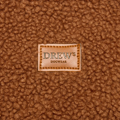 DREW'S DOGWEAR - MILO // Hundepullover aus weichem Teddymaterial – Braun - OSSO BLU