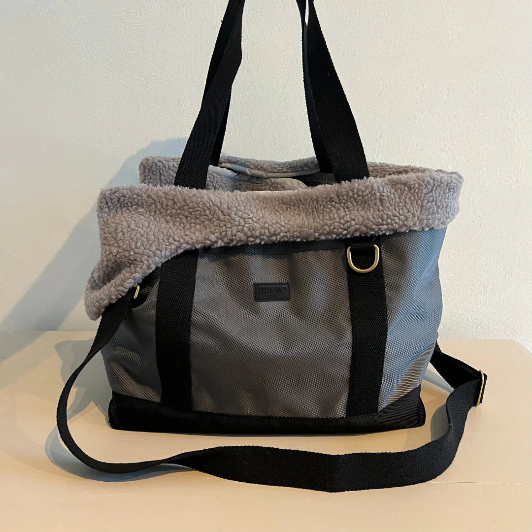 DREW'S DOGWEAR - Otis – Sportliche Hundetasche mit weichem Teddyfleece-Innenfutter - OSSO BLU