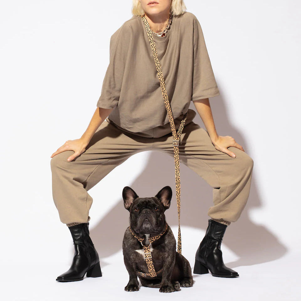 HOT DOGGIES - Guinzaglio a mani libere "Coco Noir"