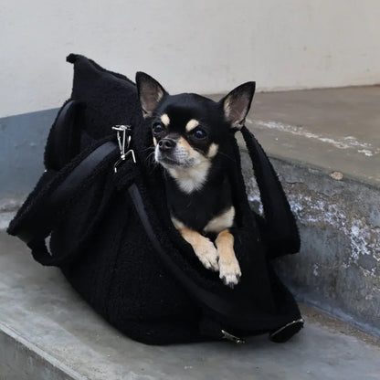 THE DOG LABEL – Teddy Carrier Bag – Schwarz