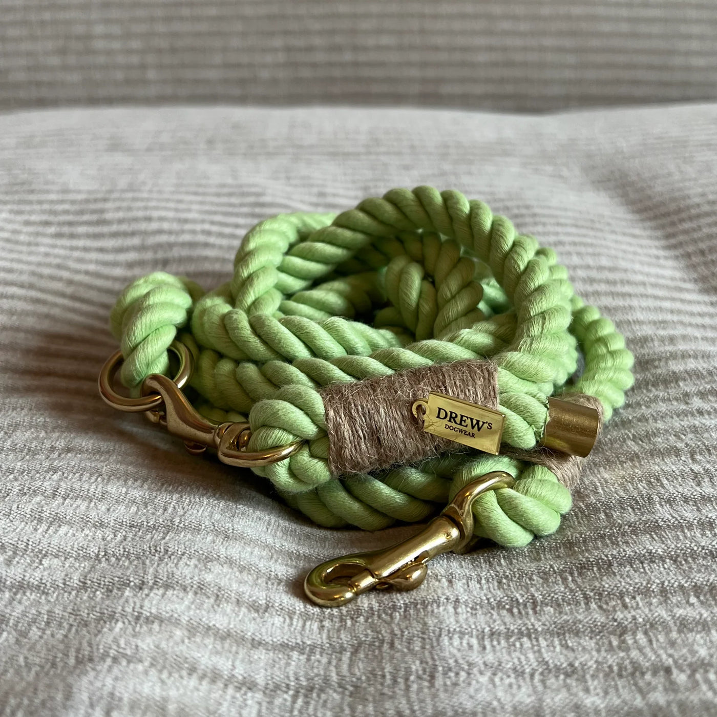 DREW'S DOGWEAR - Guinzaglio morbido a mani libere (verde)