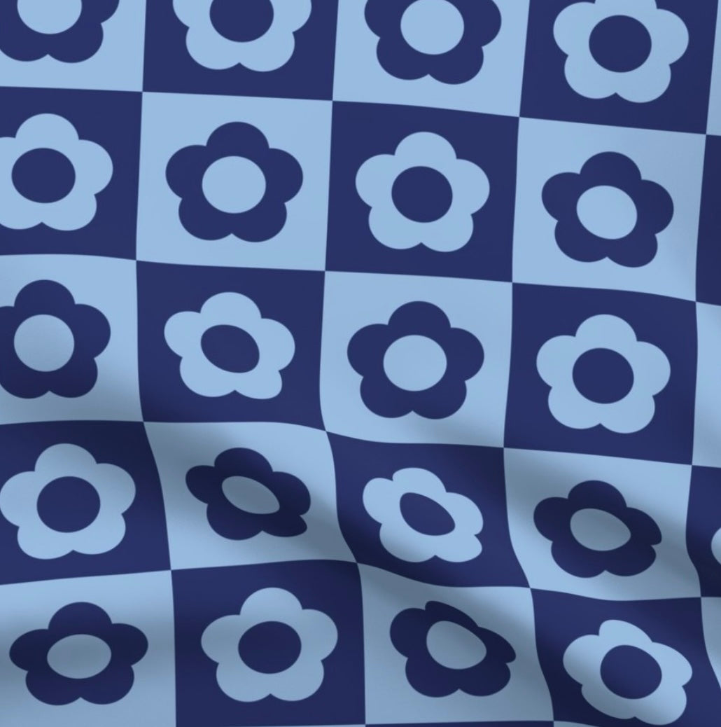 LOU & CO. - Halstuch "Blue Flowers" - OSSO BLU