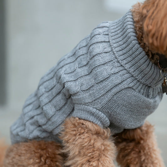 OSSO BLU - Hundepullover aus Wolle in Grau - OSSO BLU