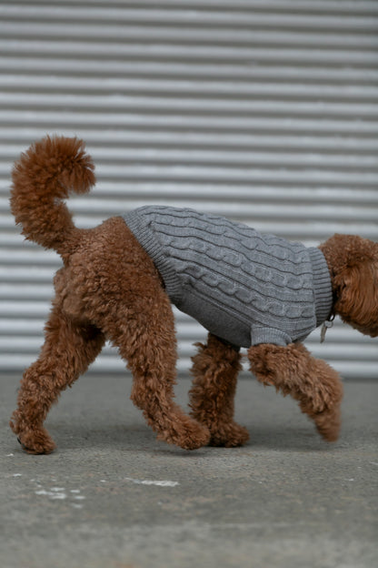 OSSO BLU - Hundepullover aus Wolle in Grau - OSSO BLU