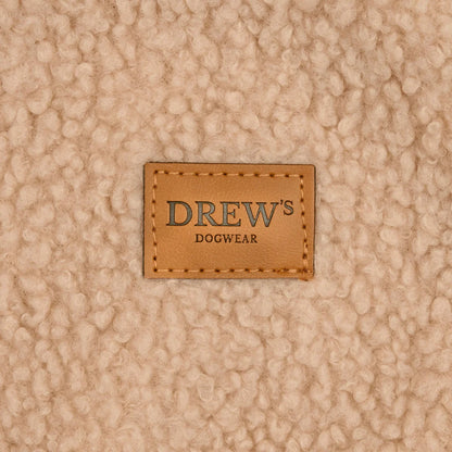 DREW’S DOGWEAR - Milo Sherpa-Hundepullover – Beige