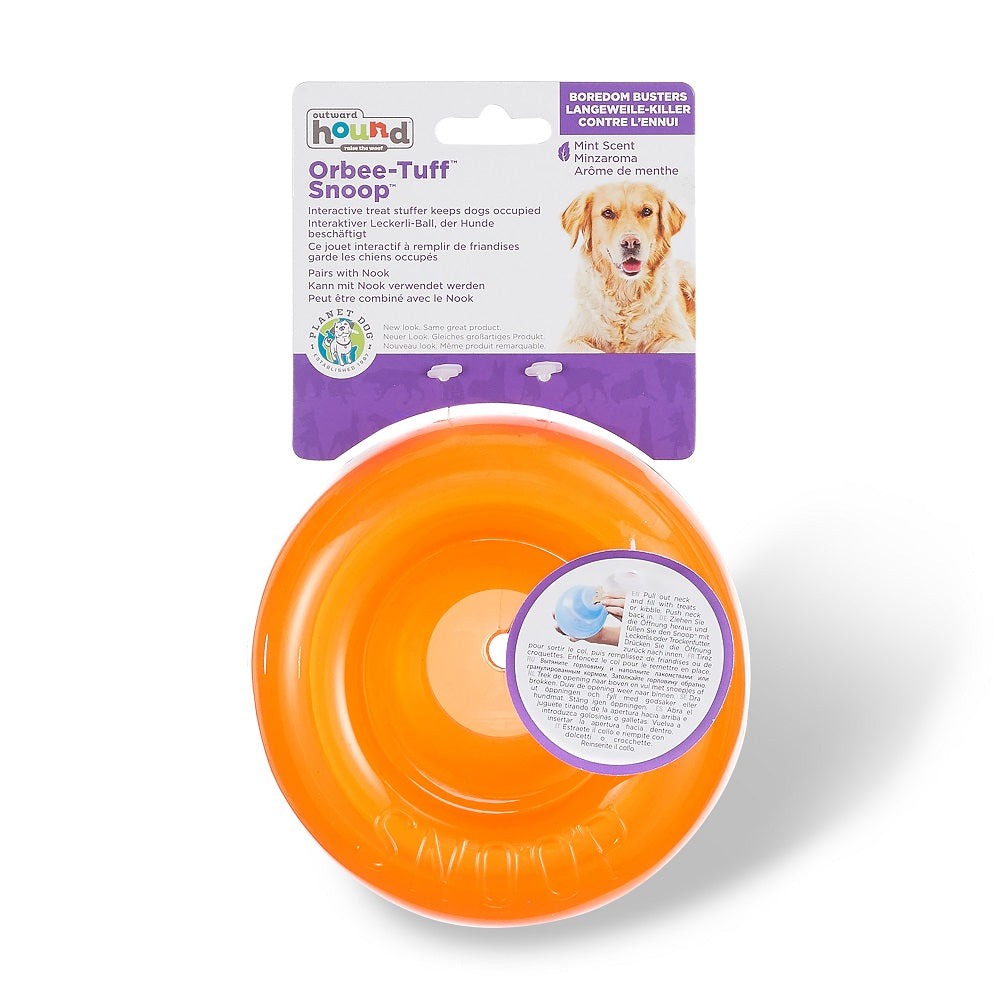 PLANET DOG - Snoop – Interaktives Spielzeug (Orange, 12,5 cm) - OSSO BLU