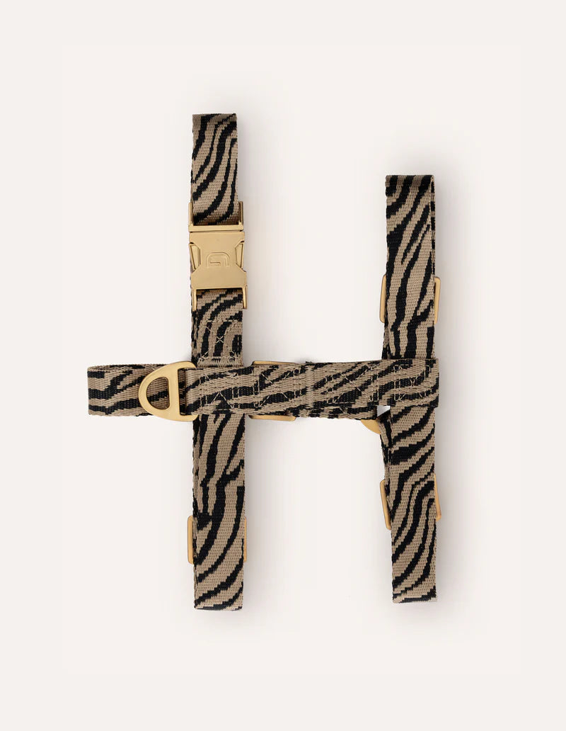 DOGGUO - Zebra Geschirr – Beige/Black - OSSO BLU
