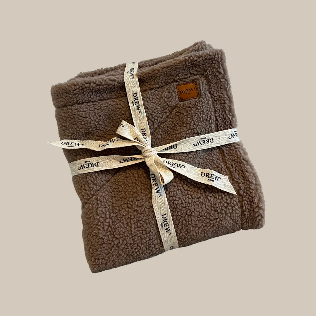 DREW'S DOGWEAR - Morbida coperta per cani in pile teddy (marrone)
