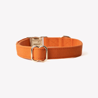 FURLOU – Hundehalsband aus Baumwoll-Canvas in Terracotta - OSSO BLU