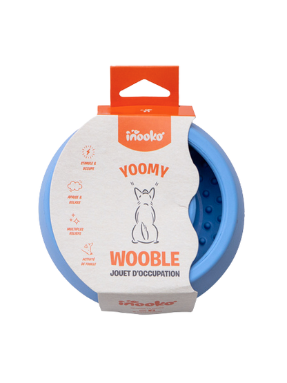 INOOKO – Yoomy Wobble Schleckspielzeug & Beschäftigungsspielzeug für Hunde – Sky