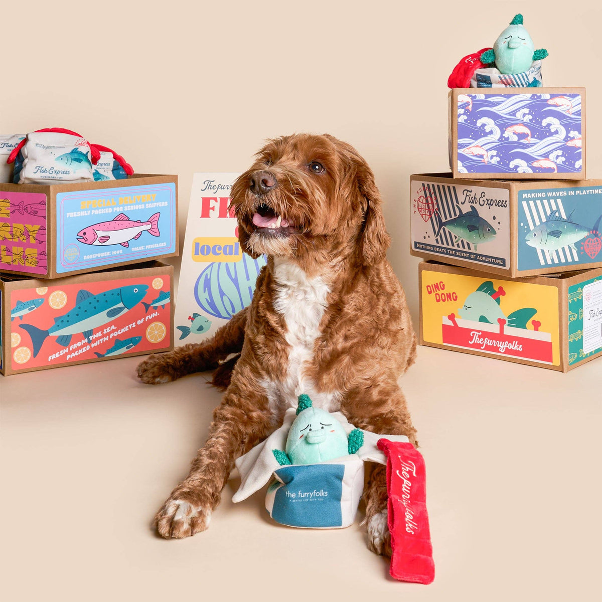 the furryfolks - Fisch Express Nasenarbeit Spielzeug - OSSO BLU