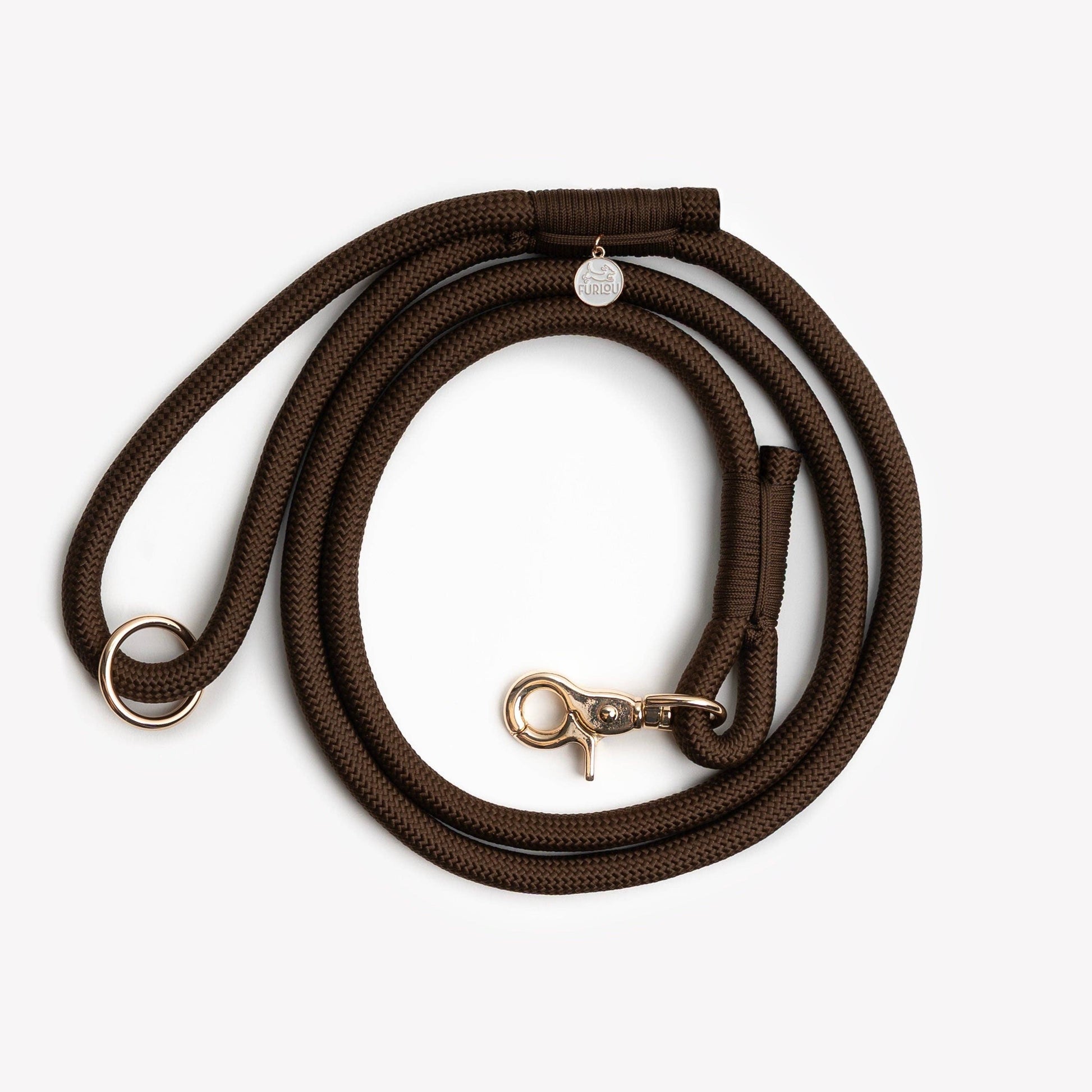 FURLOU - „Brown“ – Geflochtene Hundeleine - OSSO BLU