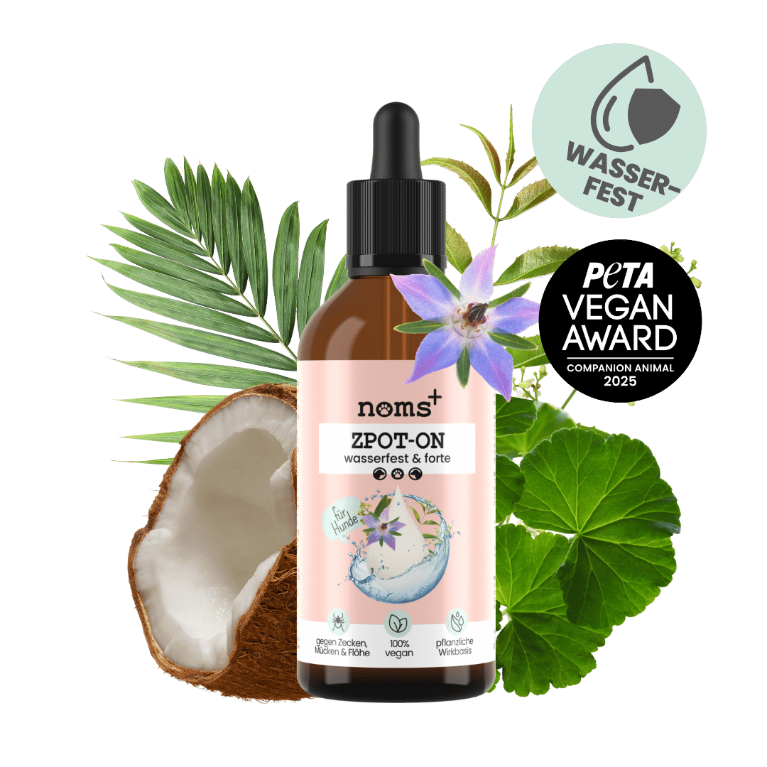 NOMS+ - Wasserfestes Spot-on für Hunde gegen Zecken, Flöhe, Milben & Mücken - OSSO BLU