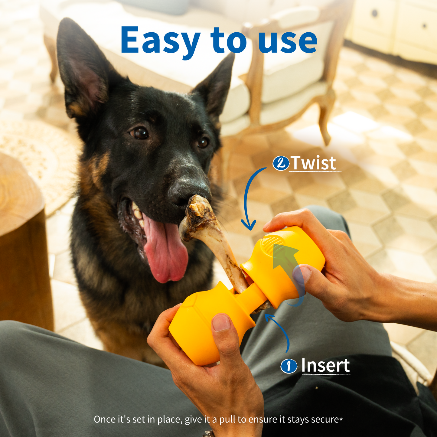 CHEWISE- Sicherer Kauhalter – XL | Für Hunde über 32 kg - OSSO BLU