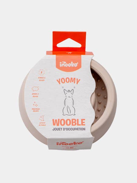 INOOKO – Yoomy Wobble Schleckspielzeug & Beschäftigungsspielzeug für Hunde – Sand