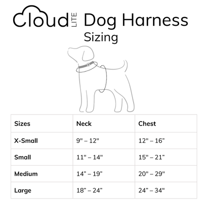 SUNNY TAILS - Ember Black Cloud Lite Dog Harness - OSSO BLU
