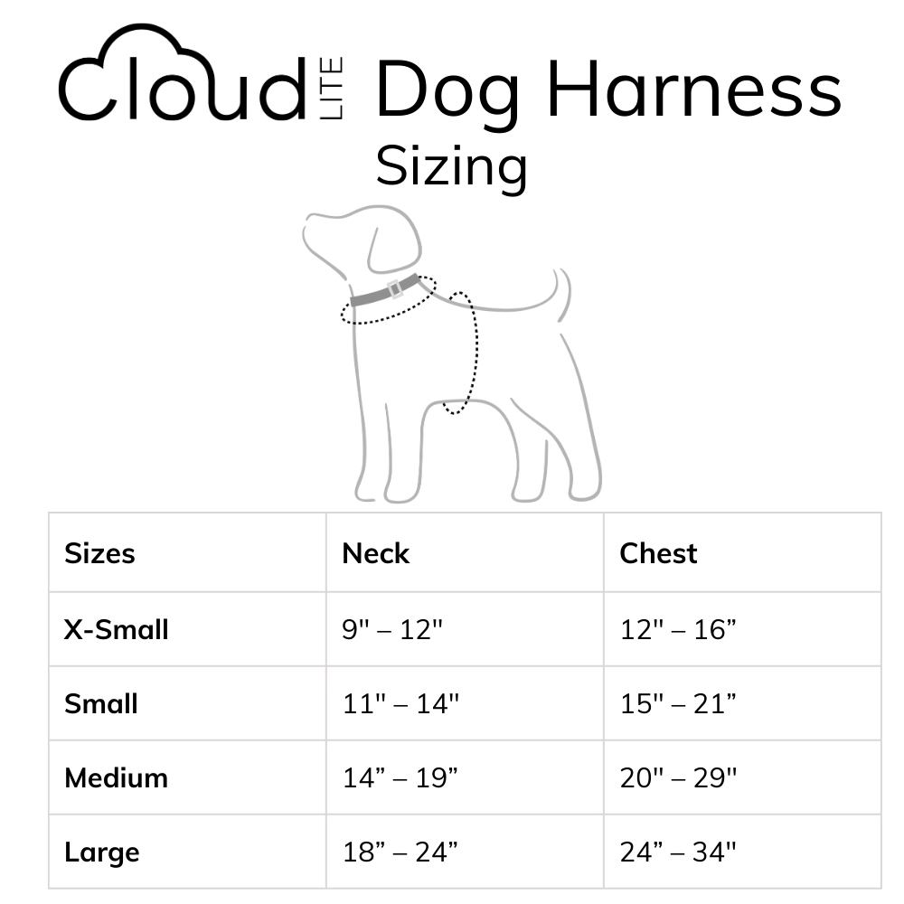 SUNNY TAILS - Meadow Green Cloud Lite Dog Harness - OSSO BLU