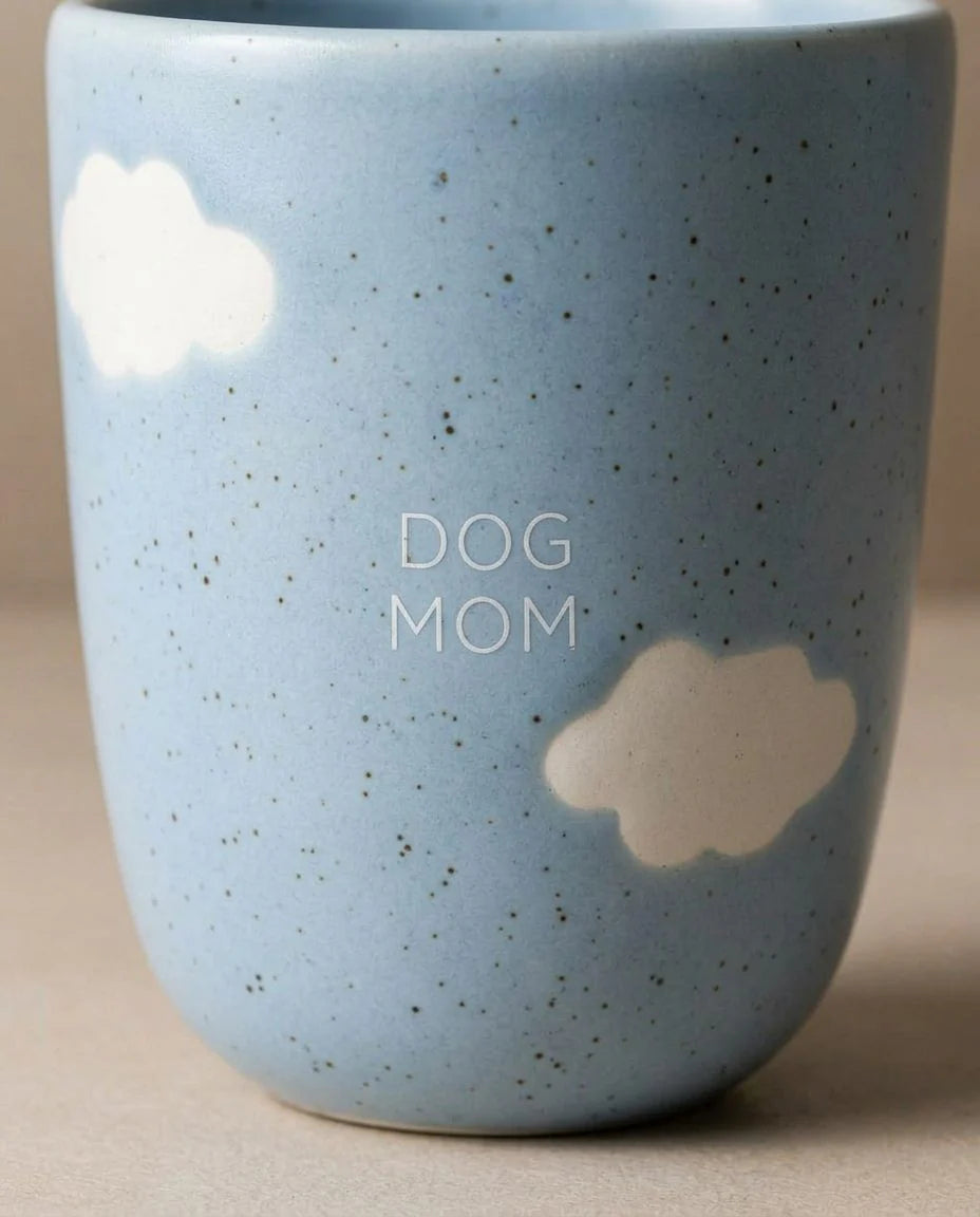 EGG BACK HOME - Set 2 tazze Cloud 220 ml – Dog Mom & Dog Dad, 2 pezzi