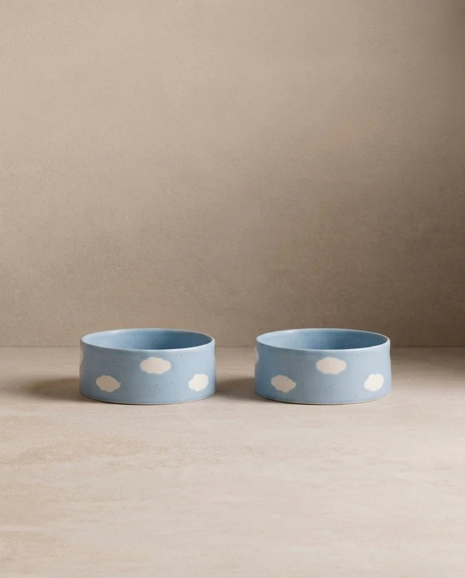 EGG BACK HOME - Ciotole Nuvola (set da 2) - Blu
