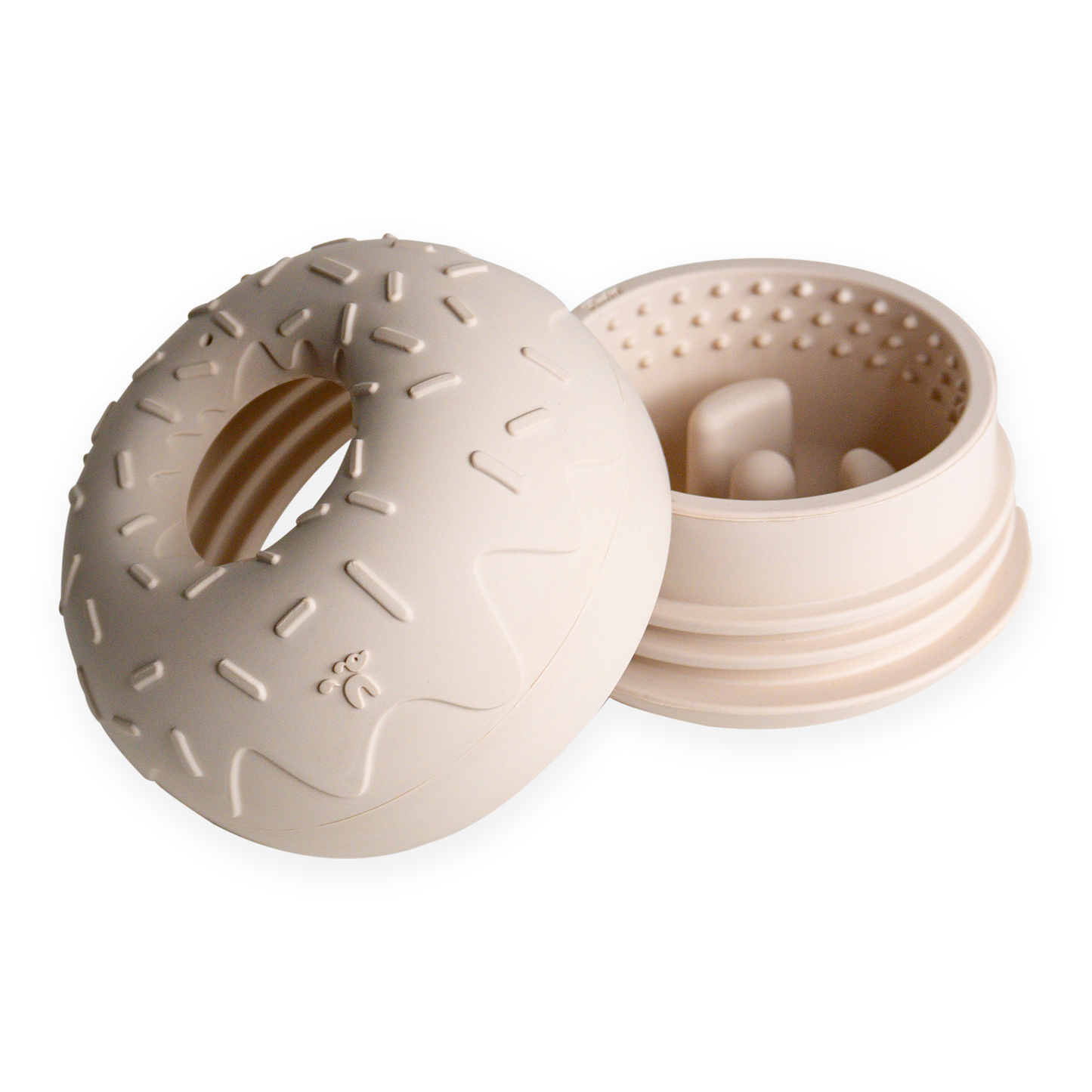 INOOKO – Yoomy Donut Schleckmatte & Beschäftigungsspielzeug für Hunde – Sand