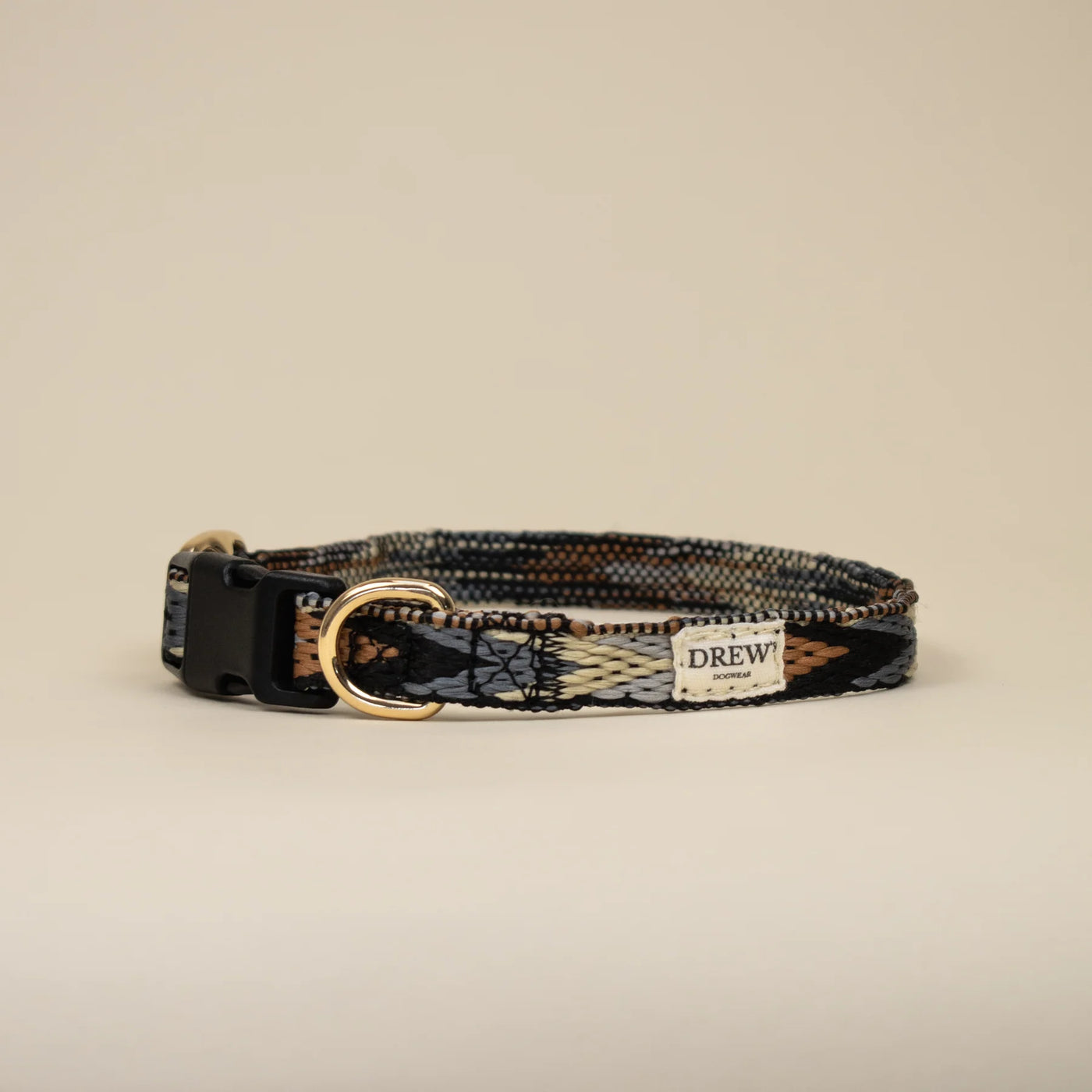 DREW'S DOGWEAR - Freccia Scuro / Collare morbido e regolabile (motivo marrone)