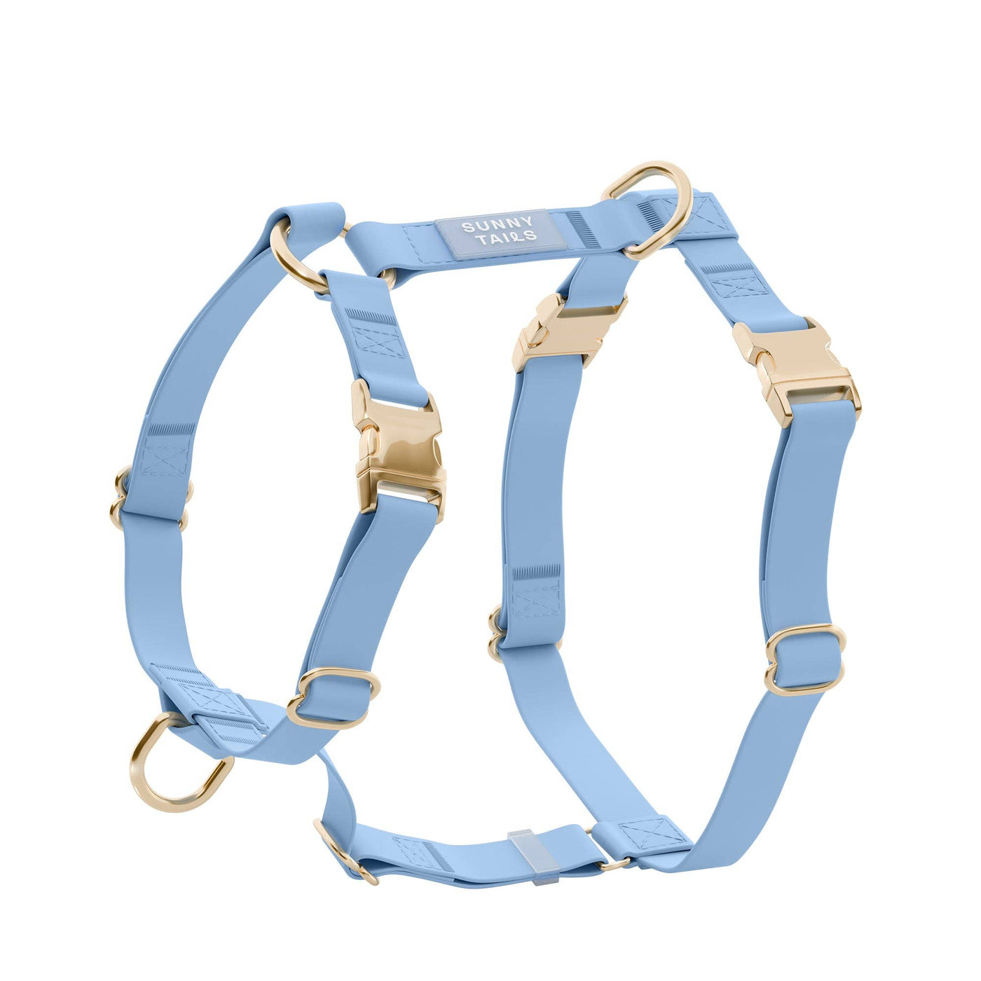 SUNNY TAILS - Pettorina Impermeabile per Cani - Malibu Blue