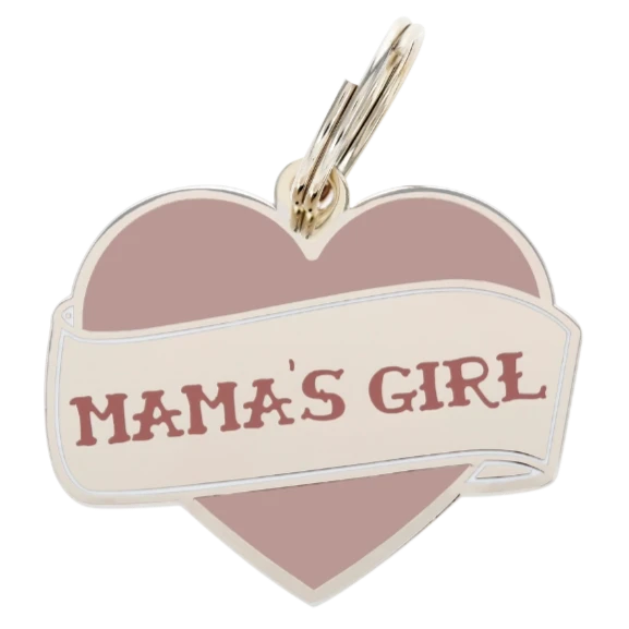 TWO TAILS PET COMPANY - Targhetta identificativa per animali domestici "Mama's Girl"