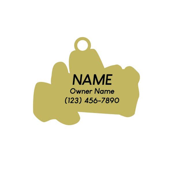 TWO TAILS PET COMPANY - Targhetta identificativa Howdy per animali domestici