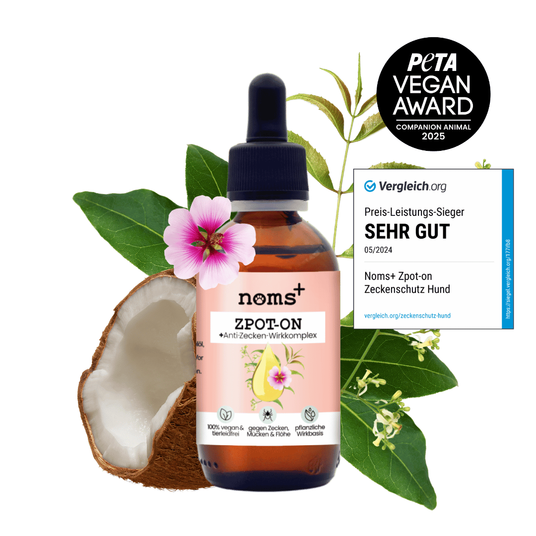 NOMS+ - Zpot-On per cani – Repellente naturale contro zecche, pulci, acari e zanzare