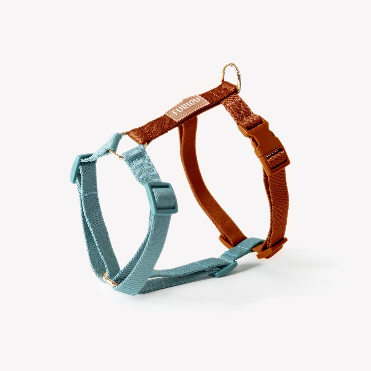 FURLOU – Hundegeschirr Blue and Clay