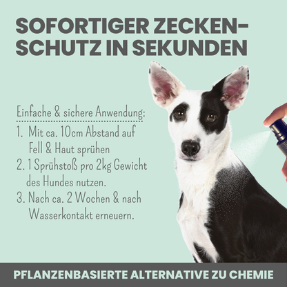 NOMS+ - Zeckenspray für Hunde – Natürlicher Schutz gegen Zecken, Flöhe, Milben & Mücken - OSSO BLU