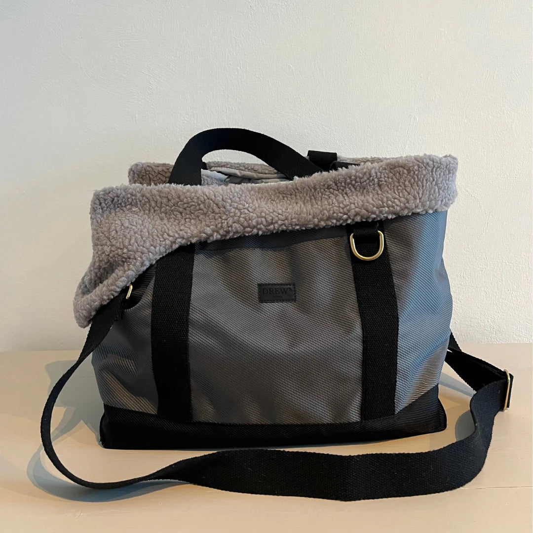 DREW'S DOGWEAR - Otis – Borsa sportiva per cani con morbida fodera interna in pile Teddy