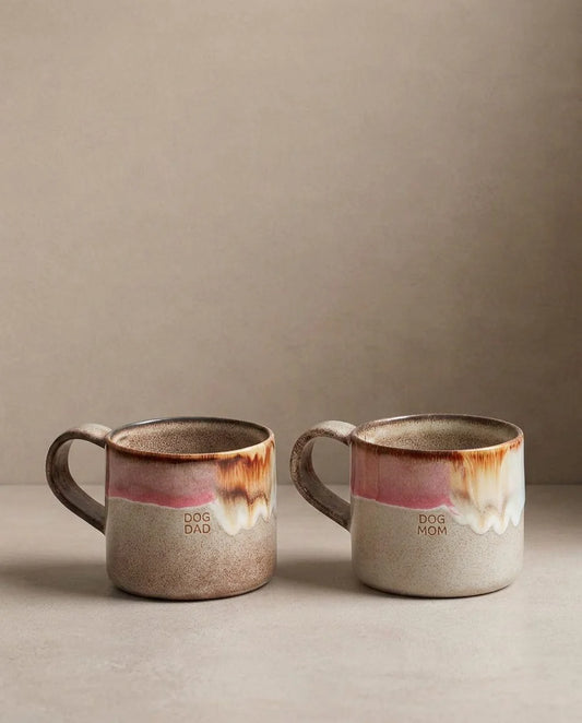 EGG BACK HOME - Melting Ice Cream Becher Set „Dog Mom & Dog Dad“ – 2er Set, 360 ml - OSSO BLU