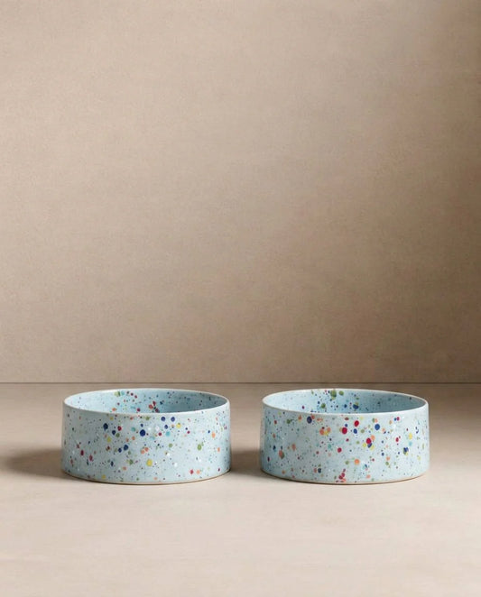 EGG BACK HOME – New Party Hundenäpfe (2er-Set, Soft Blue) - OSSO BLU