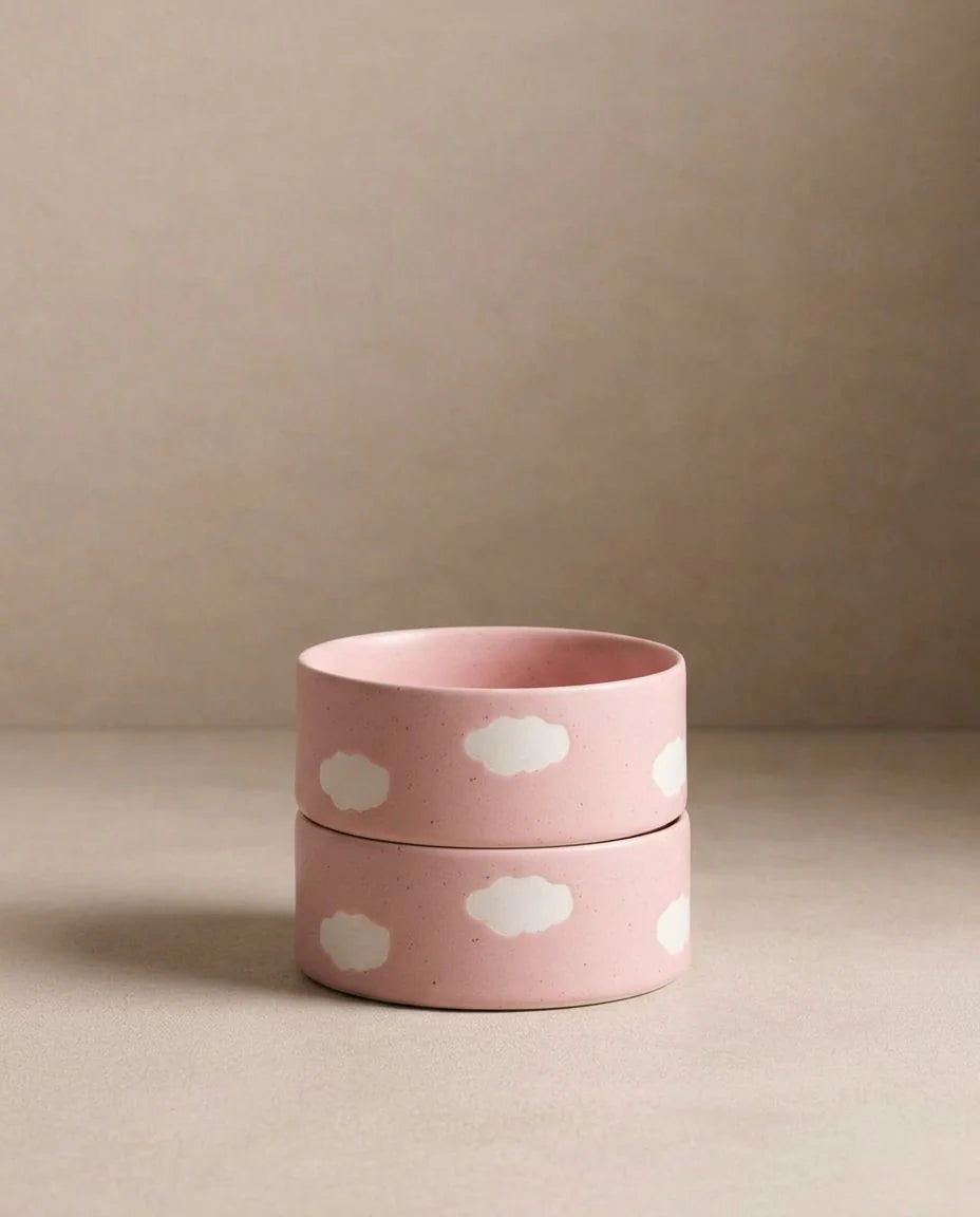 EGG BACK HOME - Ciotole Cloud (set da 2) - Rosa