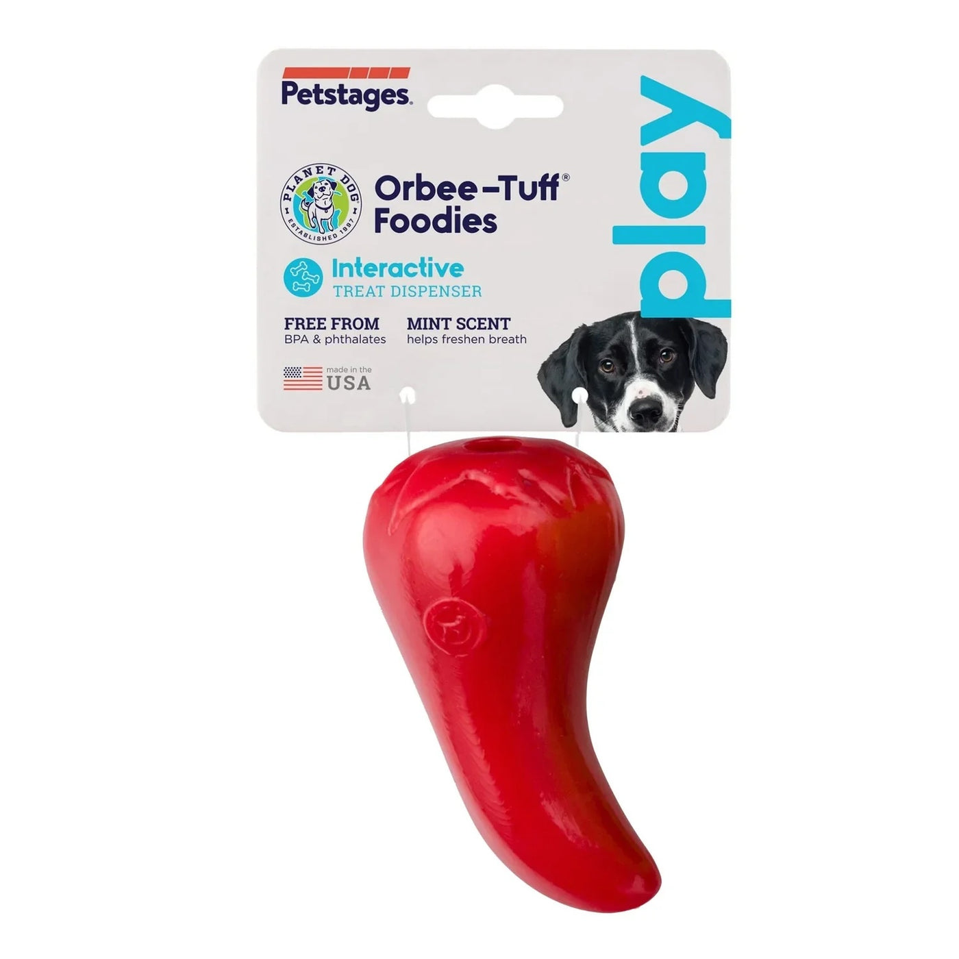 PLANET DOG - Foodies Chili - Gioco per cani di attività e igiene dentale