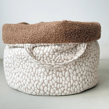 LUMIIES - THE STUDIO NEST – Mobiles Hundebett & Kuschelhöhle | Cloudy Pebble
